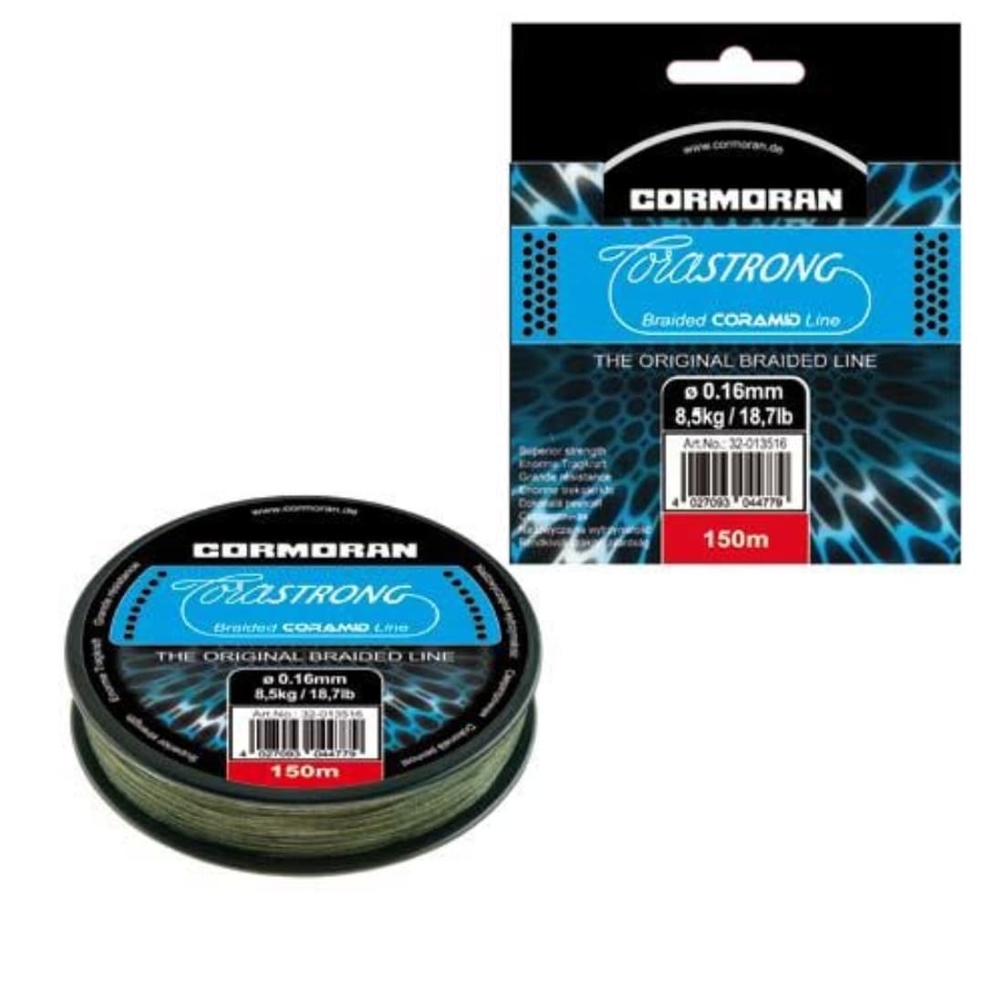 Fir textil Cormoran Corastrong Braided Coramid Line, Verde, 0.28mm/18.2kg/135m
