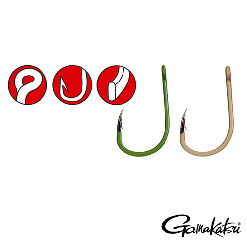 CÂRLIGE GAMAKATSU A1 G-CARP SPECIAL GREEN NR.4 10BUC/PLIC