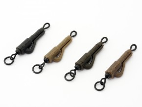 Kit clips + vârtej pentru plumb pierdut Korda Hybrid Lead Clip, Silt, 5buc/plic