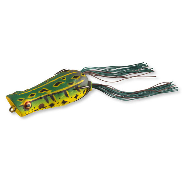 Nălucă soft Daiwa D-Popper Frog, Verde, 6.5cm/14g
