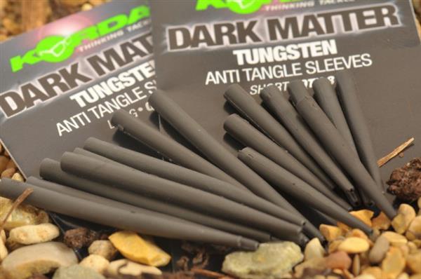 Conuri antitangle Korda Tungsten Sleeves, Dark Matter, Long, 8buc/plic