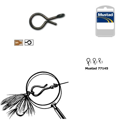 Agrafă Mustad Fast Snap Hooks, Nr.2, 25buc/plic