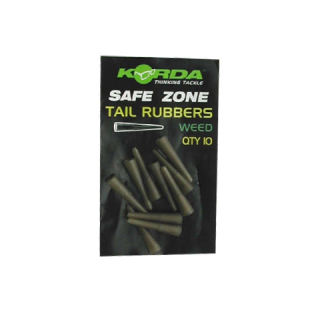 Con de siguranță Korda Tail Rubbers, Weed, 10buc/plic