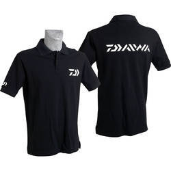 Tricou polo Daiwa, Black, Large