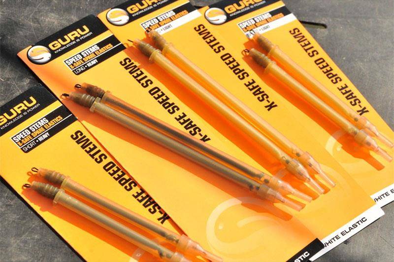 Tijă interschimbabilă cu elastic negru Guru X-Safe Speed Stems Heavy, Long, 2buc/blister