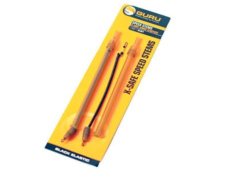 Tijă interschimbabilă cu elastic negru Guru X-Safe Speed Stems Heavy, Long, 2buc/blister