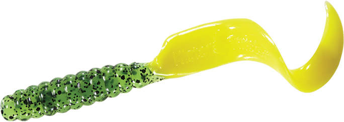 Grub Mister Twister, Lime Black/Yellow, 10cm, 5buc/plic