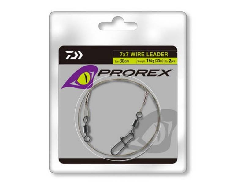 Strună Daiwa Prorex, 7x7, 30cm/15kg, 2buc/plic
