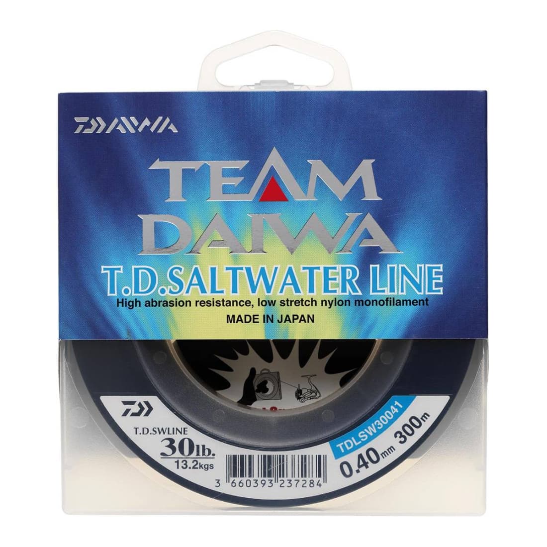 Fir monofilament Daiwa T.D. Saltwater, Albastru Translucid, 0.23mm/4.5kg/300m