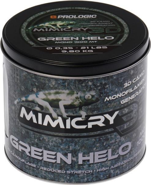 Fir monofilament Prologic Mimicry Green Helo, 0.35mm/9.80kg/1000m