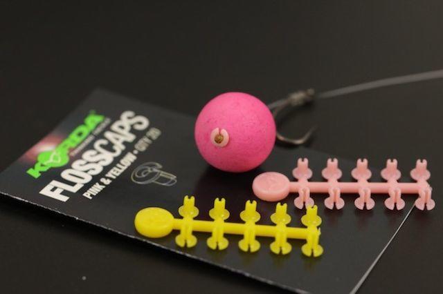 Opritor tip capsă pentru boilies Korda Floss Caps, Transparent, 20buc/plic