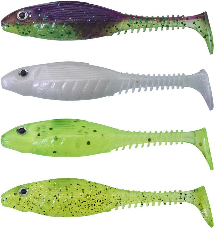 Shad Gunki Grubby, Dark Water Mix, 8.5cm/6.2g, 4buc/plic