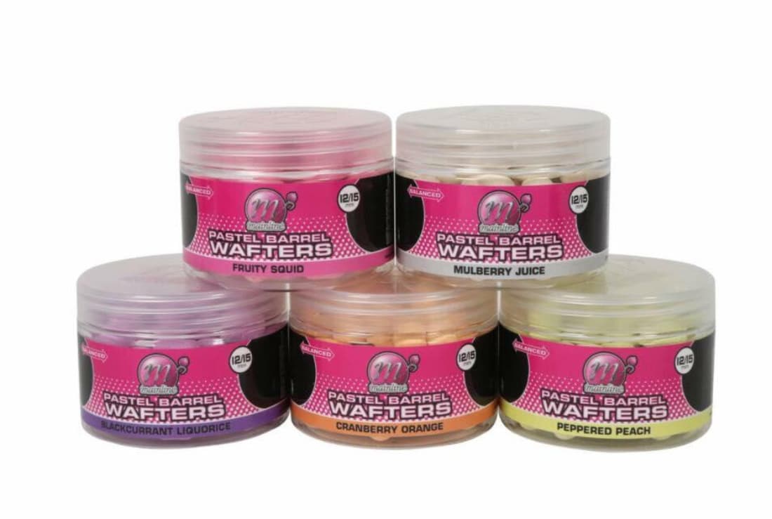 Dumbell critic echilibrat Mainline Pastel Barrels Wafters, Blackcurrant Liquorice, 12x15mm