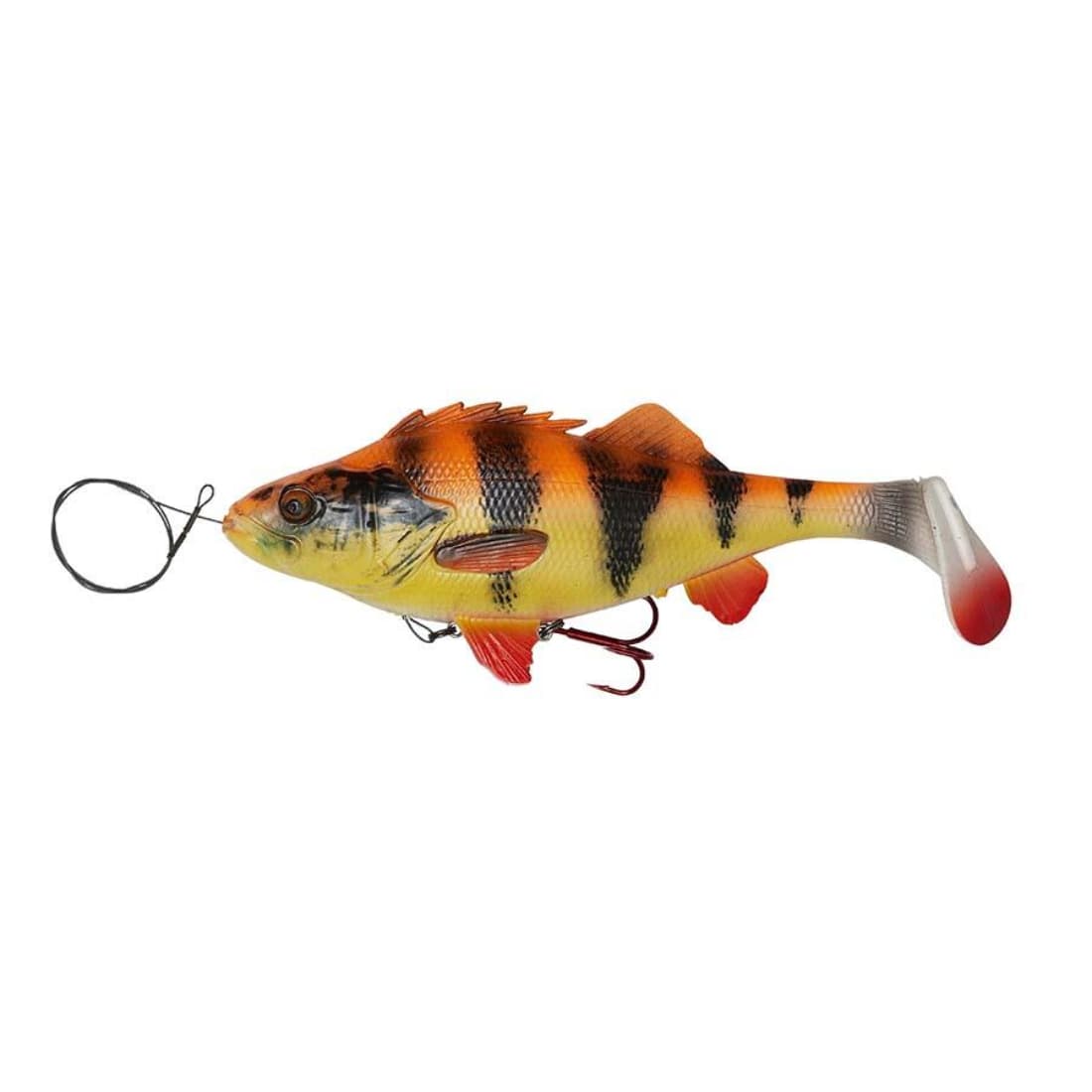 Nălucă Savage Gear 4D Perch Shad, Albino, 12.5cm/23g