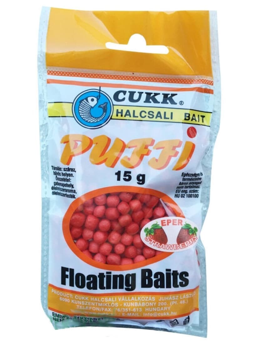 Pufuleți Cukk Puffi, Căpsuni, Mic, 15g