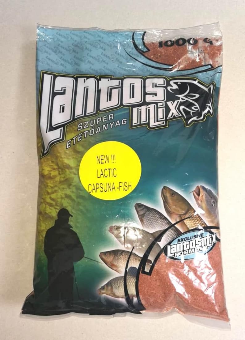Nadă Groundbait Lantos Mix, Căpșună&Pește, 1kg