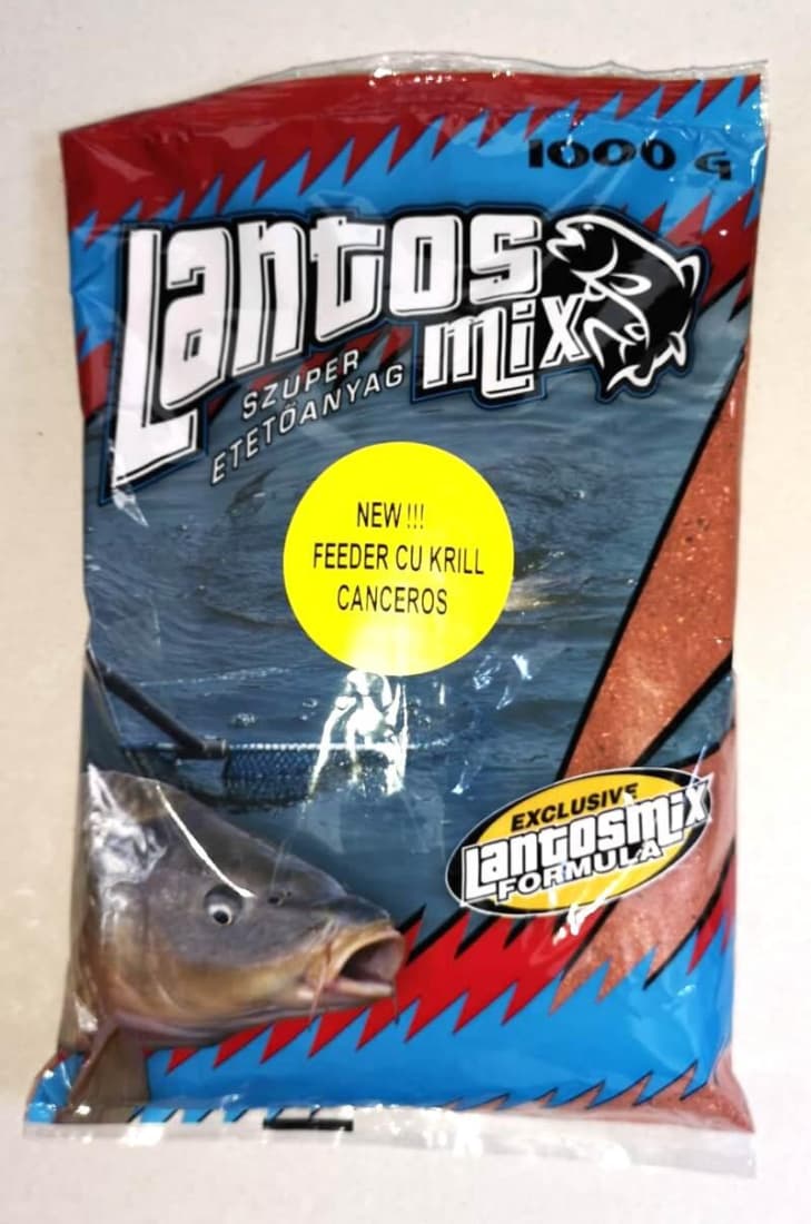 Nadă Groundbait Lantos Mix, Krill Roșu, 1kg