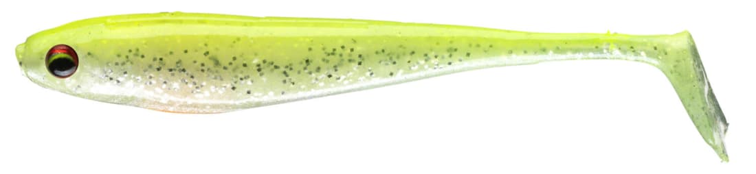 Shad Daiwa Prorex Micro Shad DF, Ghost Lime, 4.5cm, 8buc/plic