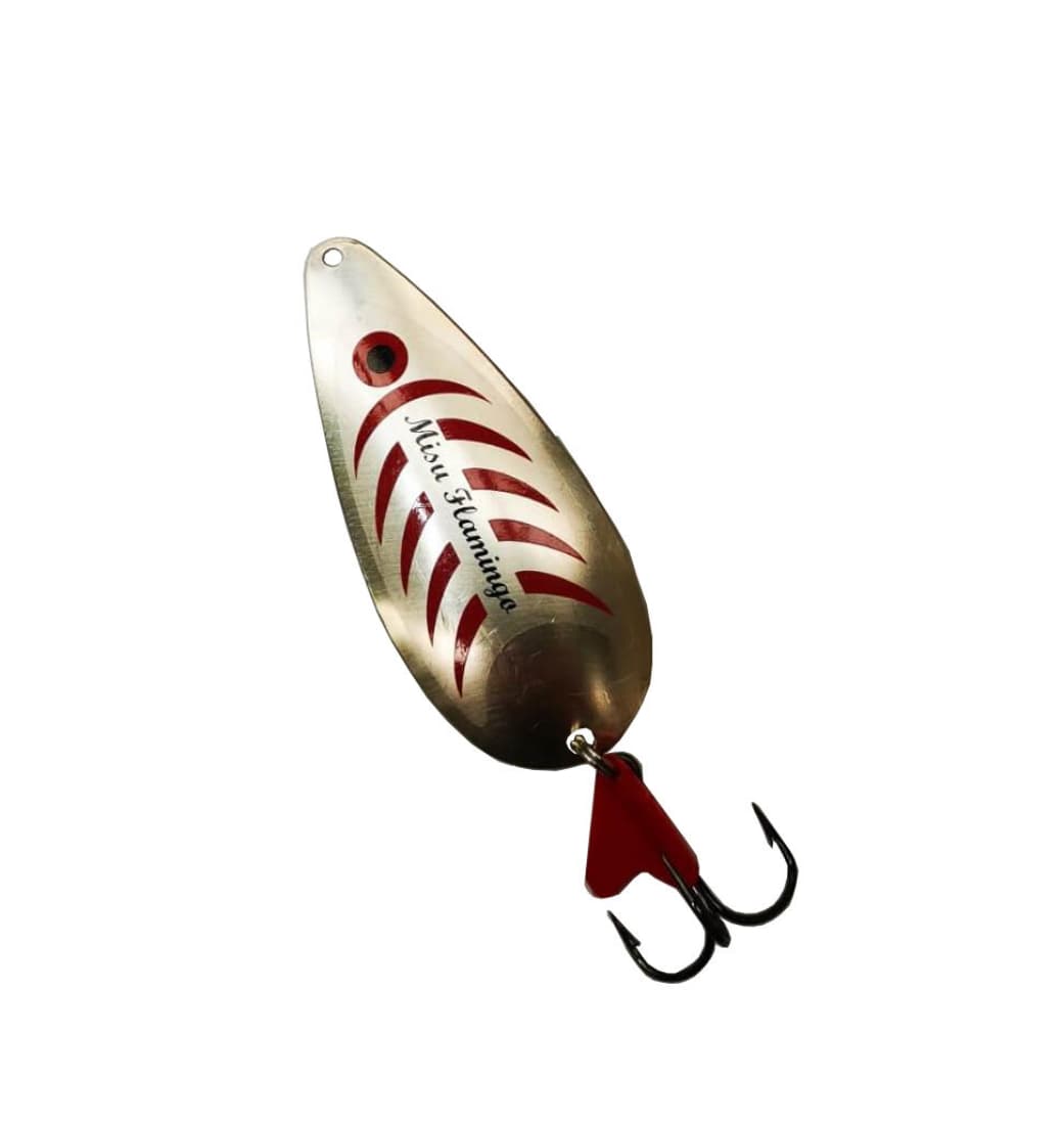 Linguriță oscilantă Mișu Flamingo Gigant, Argintată, Mare, 20g