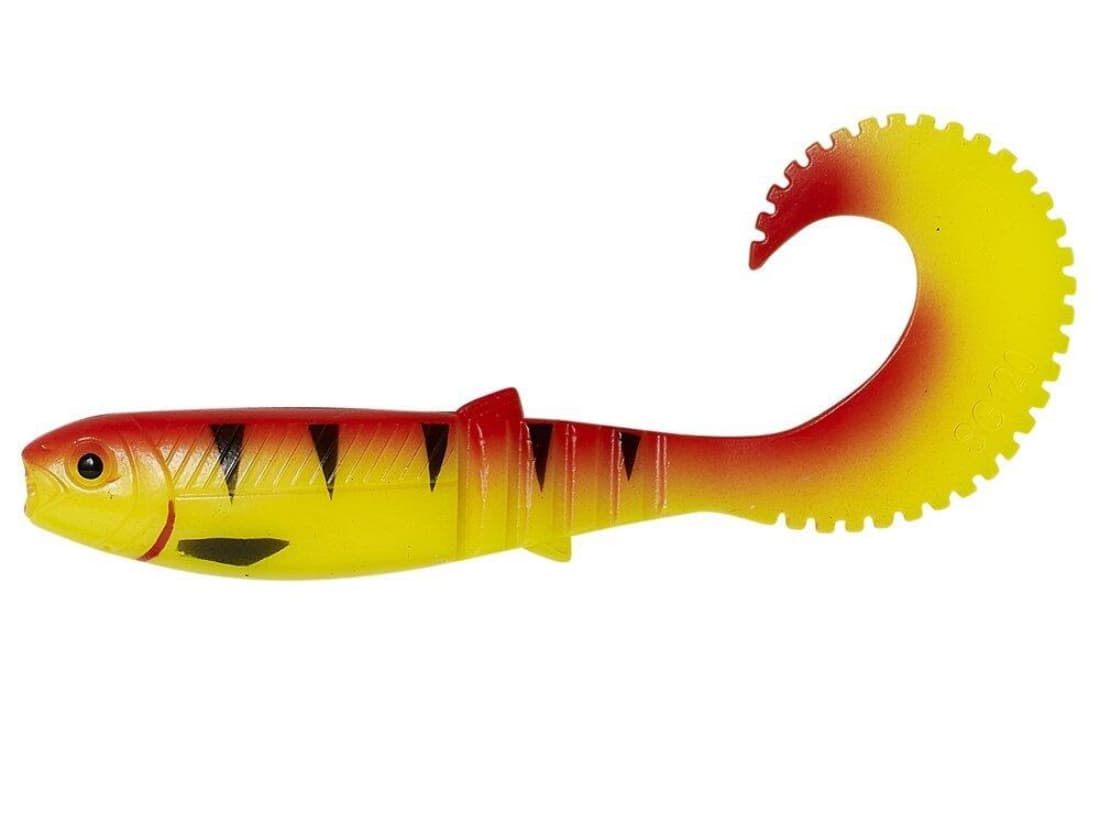 Shad Savage Gear Cannibal Curltail, Golden Ambulance, 10cm, 5g, 4buc/plic