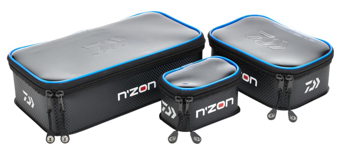 Set 3 genți pentru accesorii Daiwa NZon, 31x16x9cm/21x15x7cm/13x8x7cm