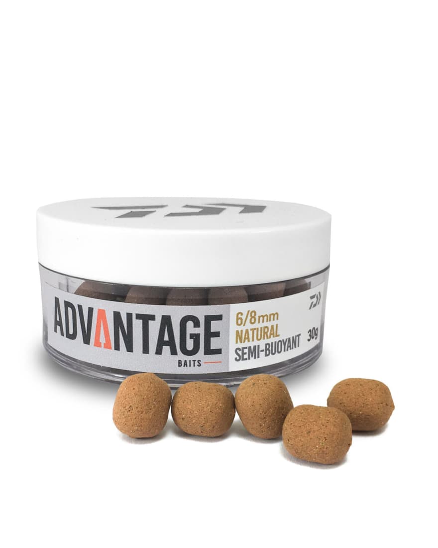 Dumbel critic echilibrat Daiwa Advantage Semi Buoyant, Scopex Natural, 8/10mm, 30g/borcan