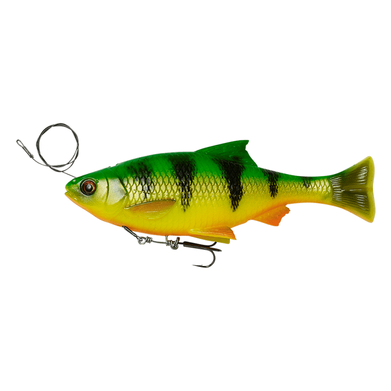 Shad Savage Gear 4D Line Thru Pulse Tail Roach, Firetiger, 18cm/90g