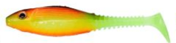 Shad Gunki Grubby SL, UV Black Chicken, 8.5cm/6.2g, 6buc/plic