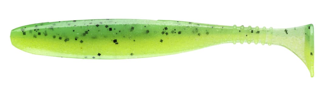 Shad Daiwa Tournament D'Fin, UV Chartreuse Tiger, 12.5cm, 5buc/plic