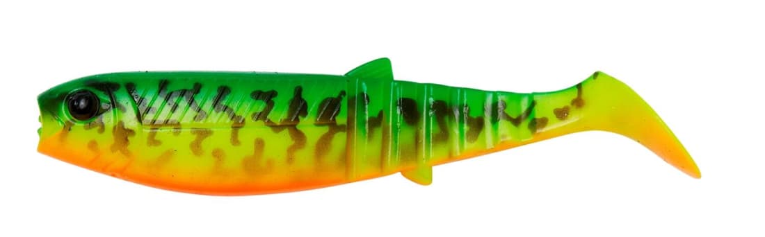 Shad Savage Gear Cannibal Shad, Burbot Firetiger, 6.8cm, 3g, 4buc/plic