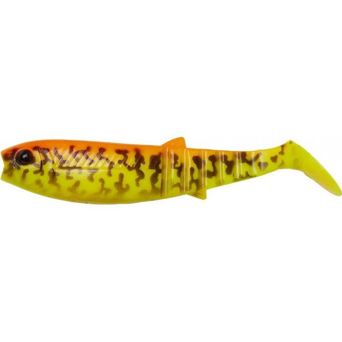 Shad Savage Gear Cannibal Shad, Burbot Golden Ambulance, 10cm, 9g, 4buc/plic