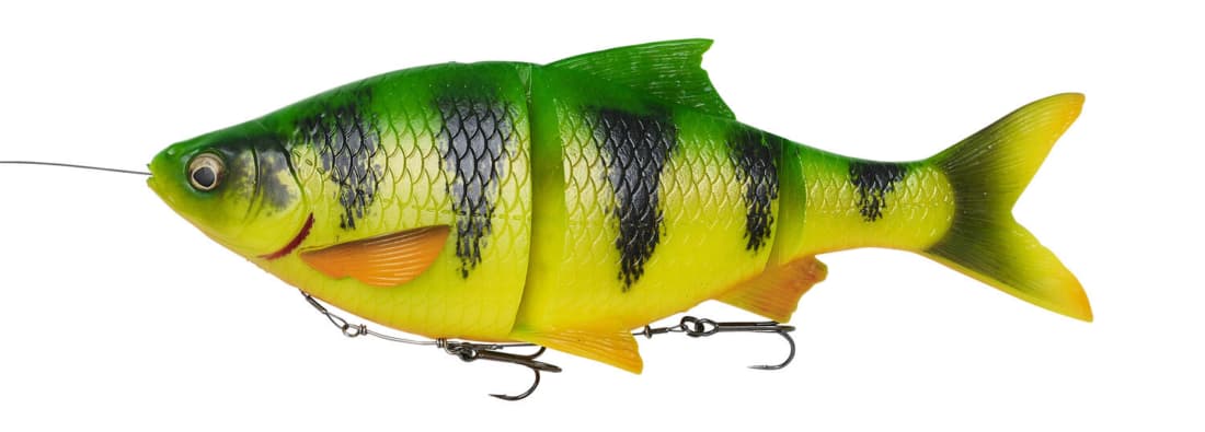 Swimbait Savage Gear 4D Line Thru Roach SS, Firetiger, 18cm/80g