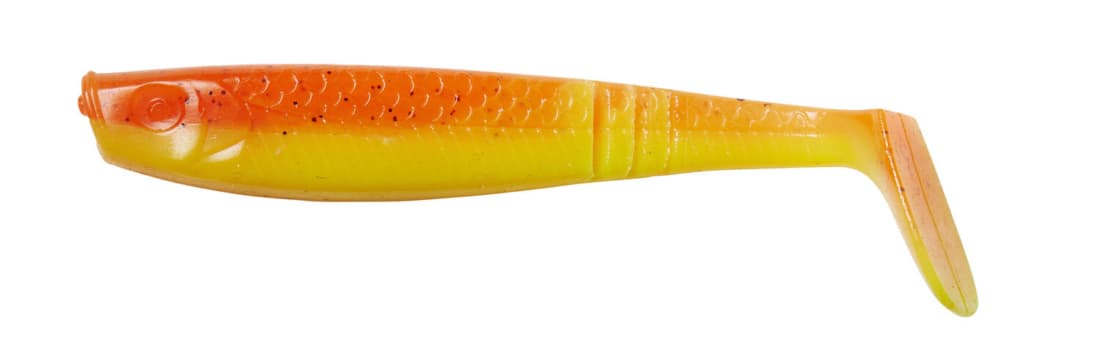 Shad Ron Thompson Paddle Tail, UV Orange Yellow, 10cm/7g, 4buc/plic
