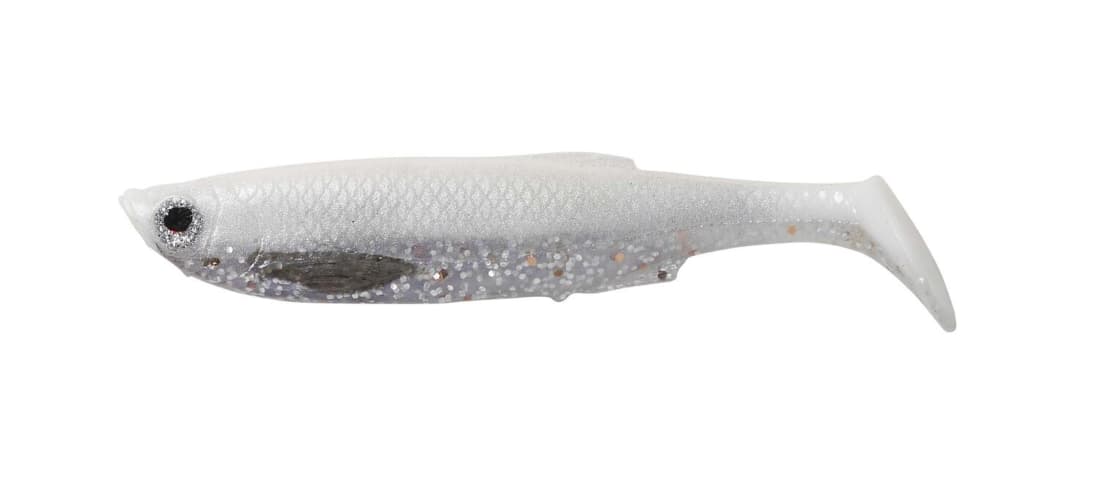 Shad Savage Gear LB 3D Bleak Paddle Tail, White Silver, 8cm/4g, 4buc/plic