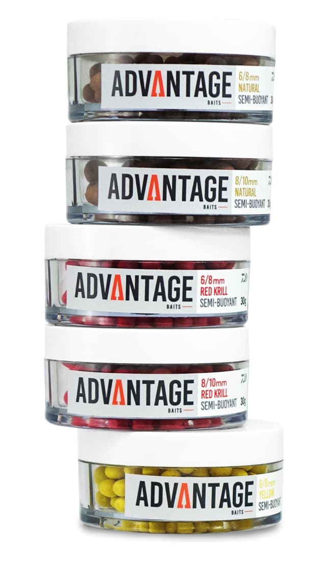 Pop-up Daiwa Advantage Baits, 6/8mm, Natural, 18g/cutie