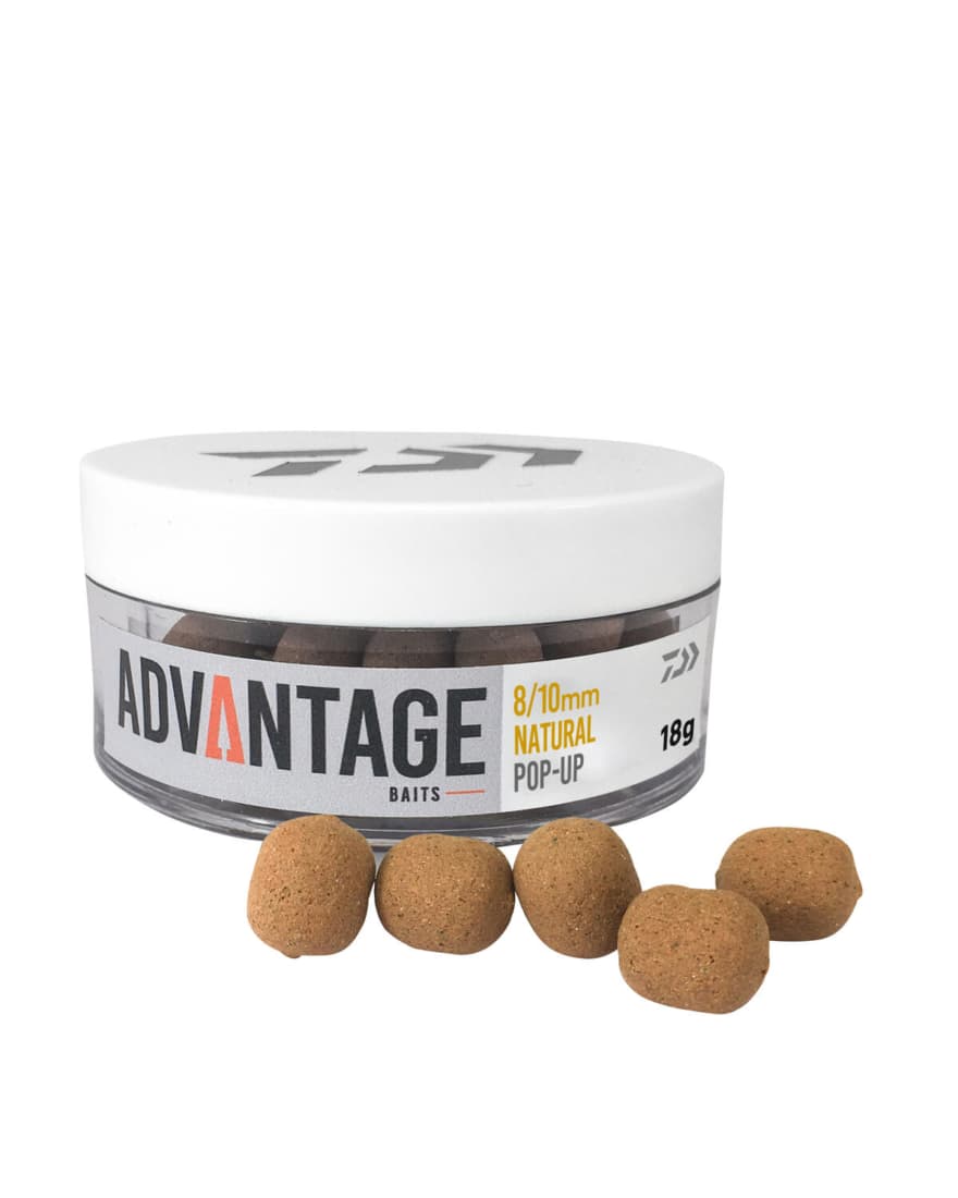 Pop-up Daiwa Advantage Baits, 6/8mm, Natural, 18g/cutie