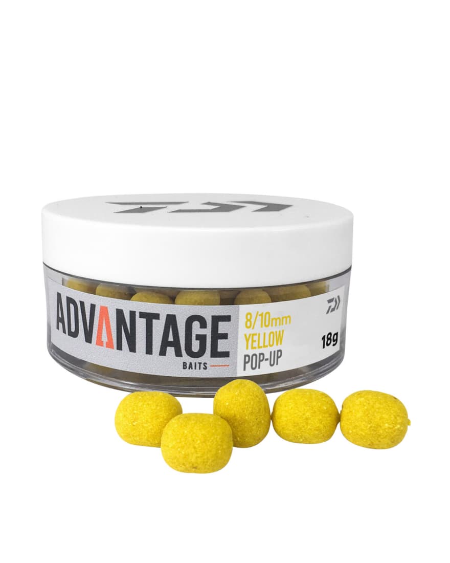 Pop-up Daiwa Advantage Baits, 8/10mm, Yellow, 18g/cutie