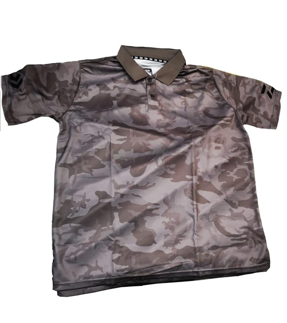 Tricou polo Daiwa, Camo Grey, X-Large