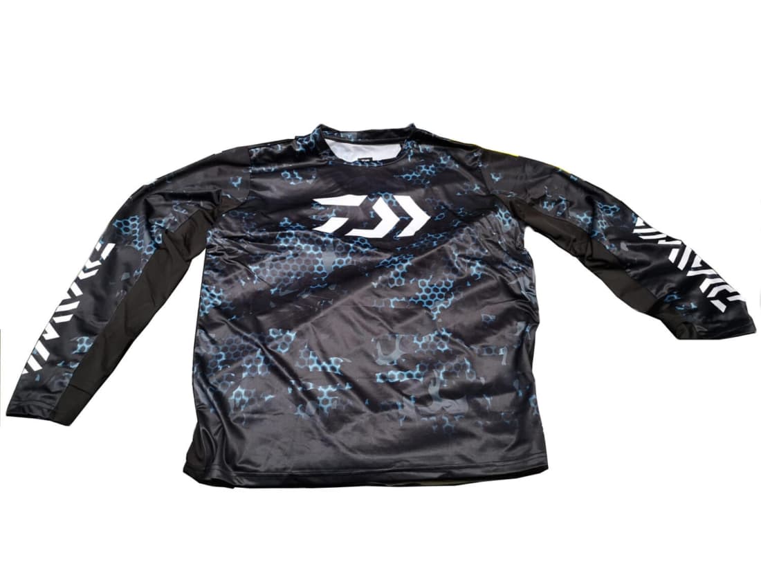 Bluză Daiwa D-Vec, Aqua Blue/Black, Medium