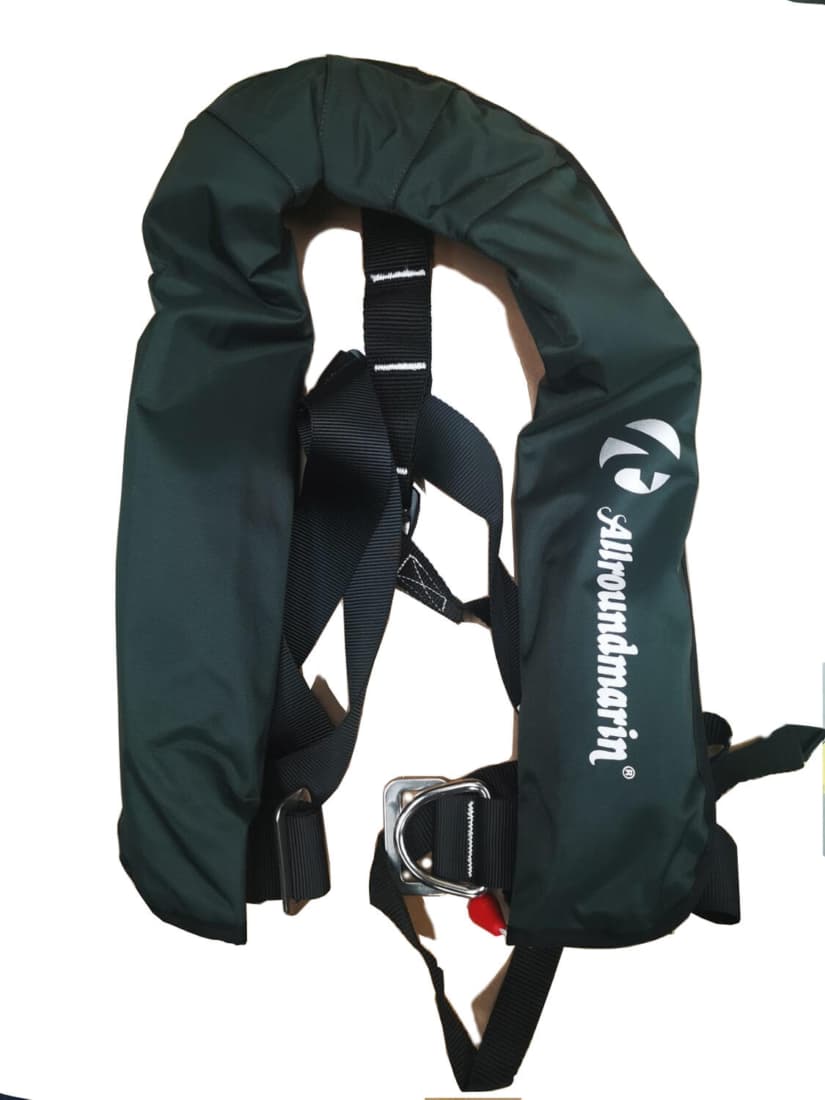 Vestă de salvare automată Allroundmarin Besto Life Jacket, Verde, 50kg+, 165N