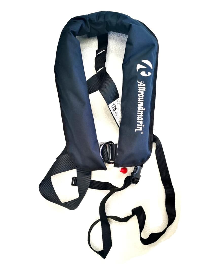 Vestă de salvare automată Allroundmarin Automatic Marine Blue Life Jacket, 40kg+, 165N