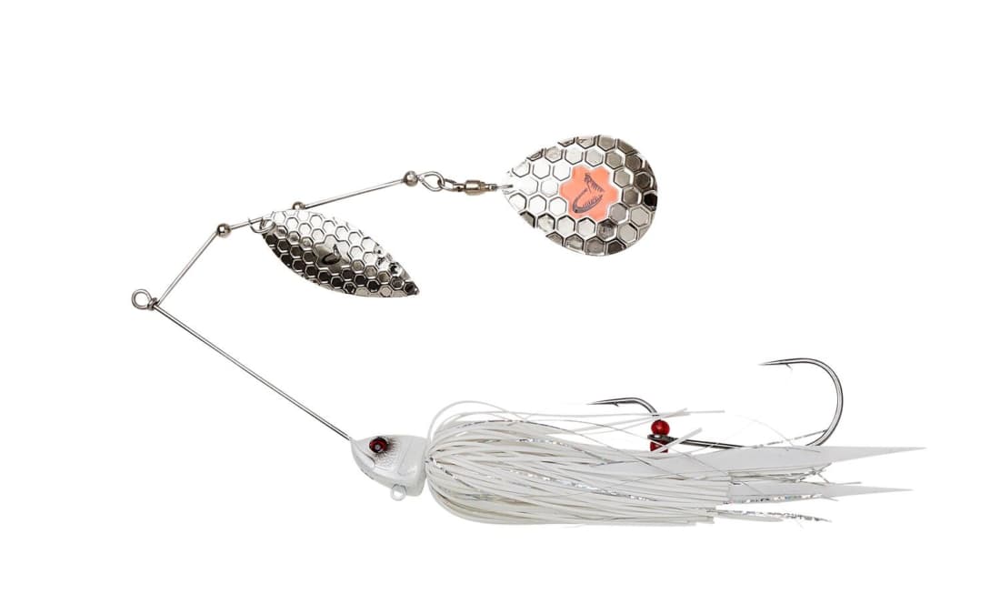 Spinnerbait Savage Gear Da Bush, White Silver, 14cm/21g