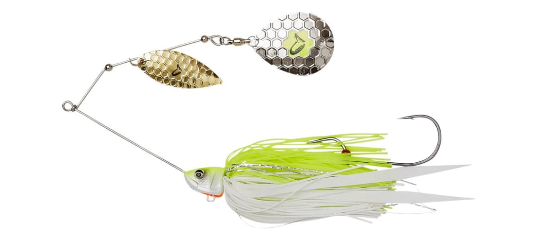 Spinnerbait Savage Gear Da Bush, Yellow White Silver, 14cm/21g