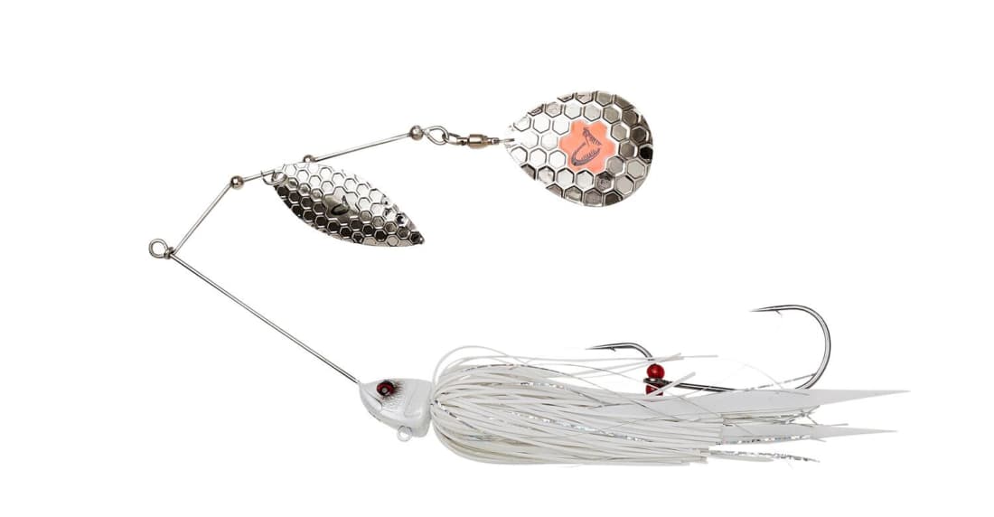 Spinnerbait Savage Gear Da Bush, White Silver, 16cm/32g