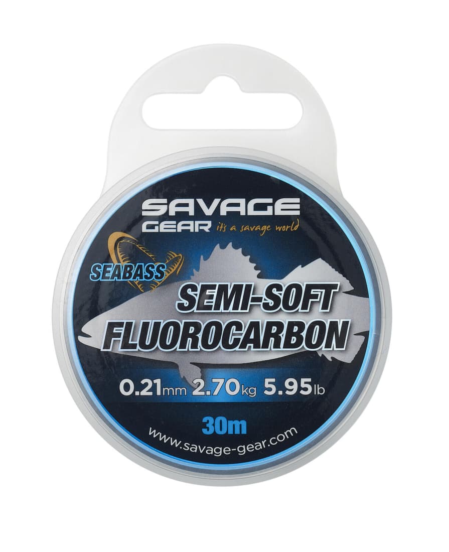 Fir fluorocarbon Savage Gear Semi-Soft Sea Bass, 0.25mm/3.66kg/30m