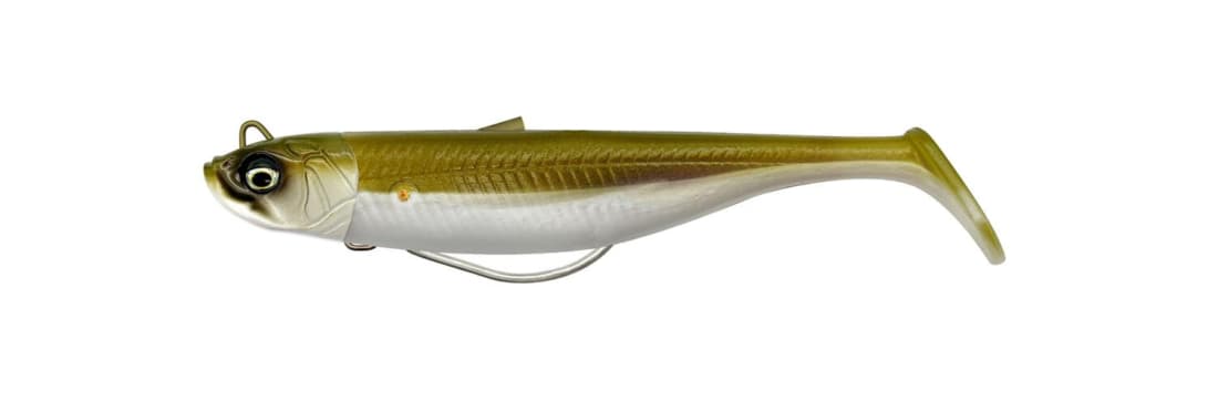 Shad Savage Gear Minnow Weedless Soft Baits Sinking, Khaki, 12.5cm, 28g, 2+1buc/blister