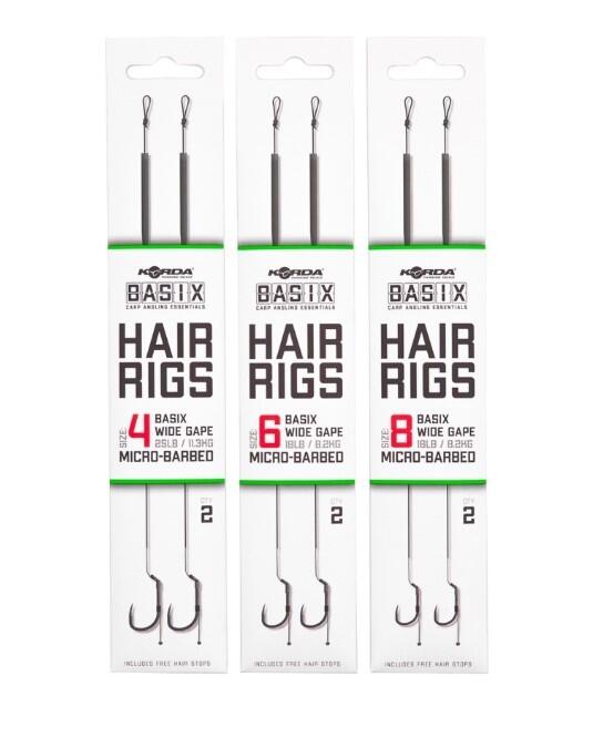 Riguri Korda Basix Wide Gape Nr.8/8.2kg, 2buc/blister