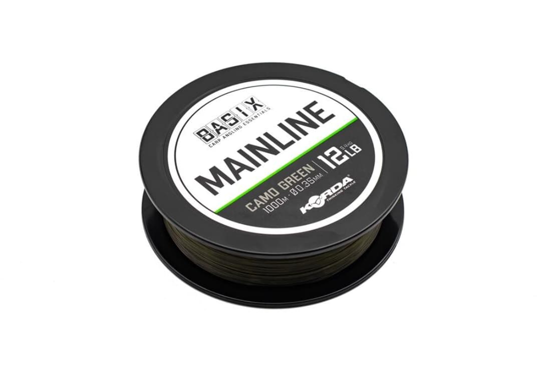 Fir monofilament Korda Basix Mainline, Camo Green, 0.35/5.44kg/1000m