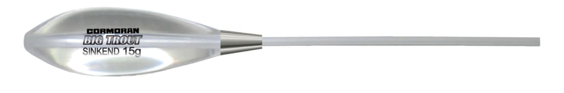 Plută culisantă Cormoran Sbirolino Fsk Fast Sinking, 25g, Transparentă