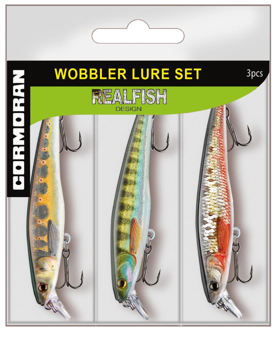 Set voblere Cormoran Realfish Wobbler Lure Set, 7cm, 3buc/plic